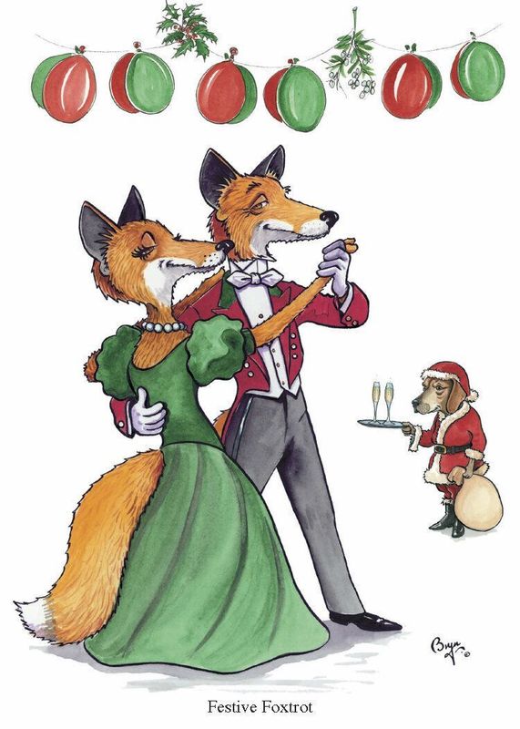 Bryn Parry 'Festive Foxtrot' Greetings Cards
