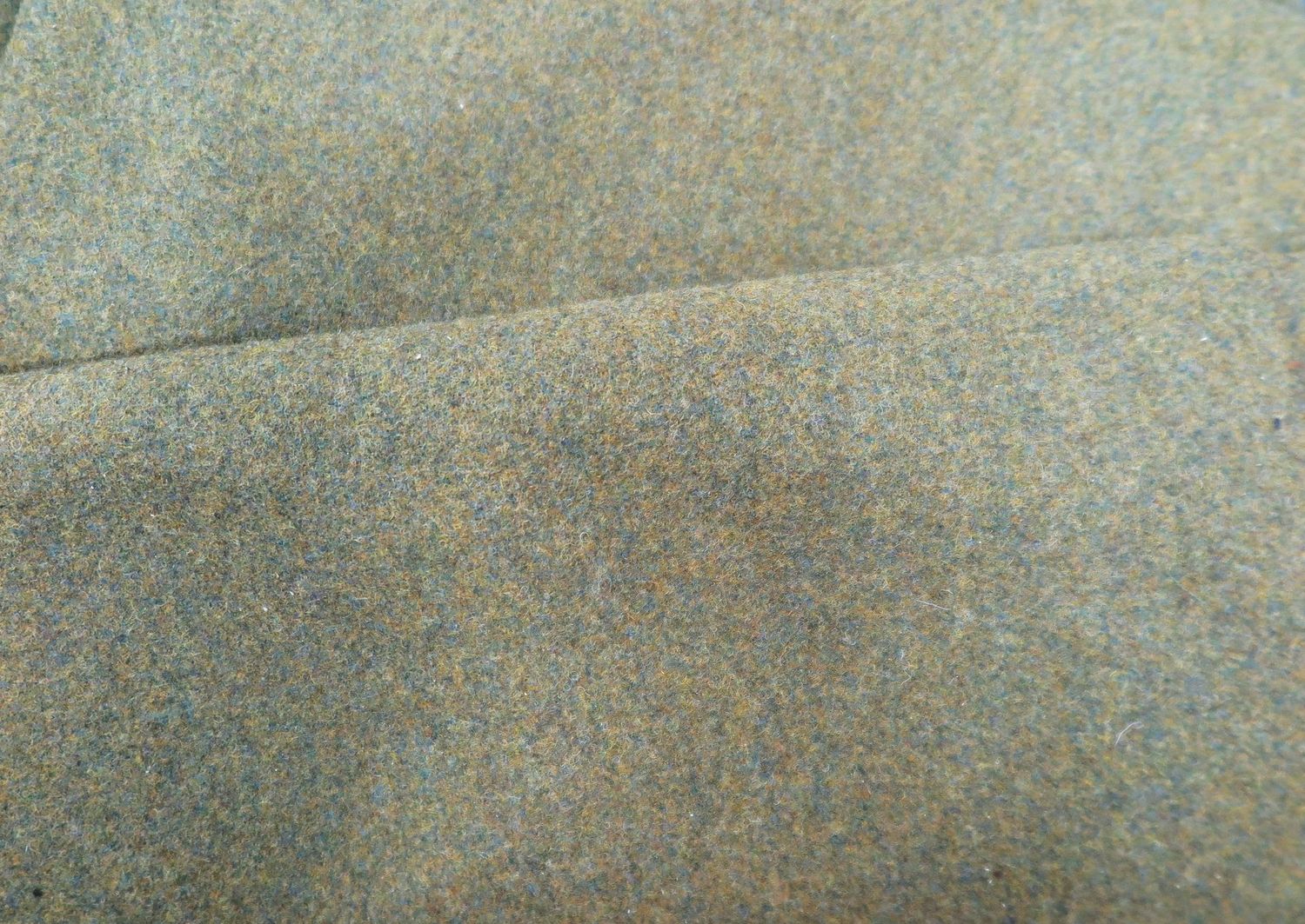 Green Melange Cavalry Twill Fabric