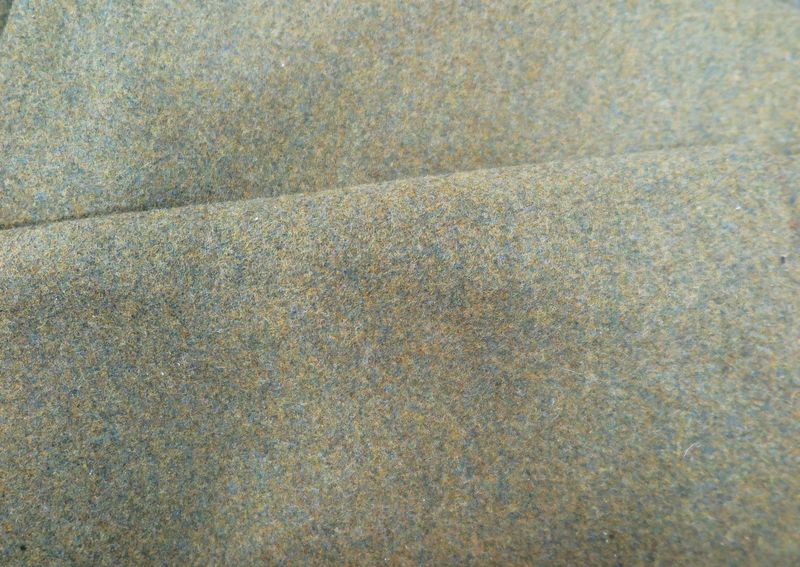 Green Melange Cavalry Twill Fabric