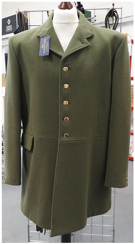 Gents 48 Gents 48" Beresford, Green Melange Tweed Hunt Coat (5 button)