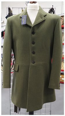 Gents 44", Waterford Green Melange Tweed Hunt Coat (4 Button)