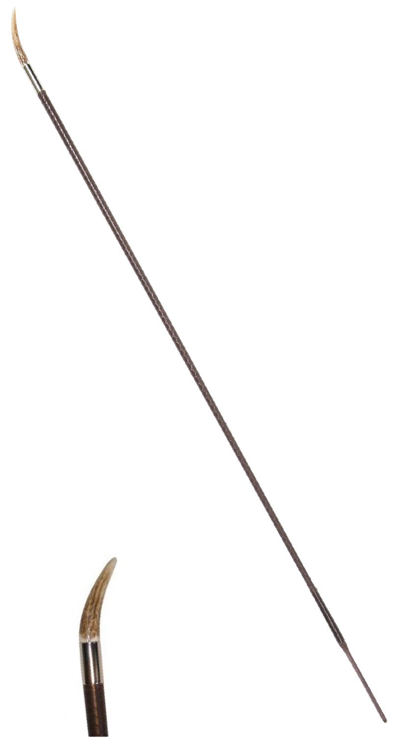 Stag Tip Plaited Show Cane - 24"/60cm