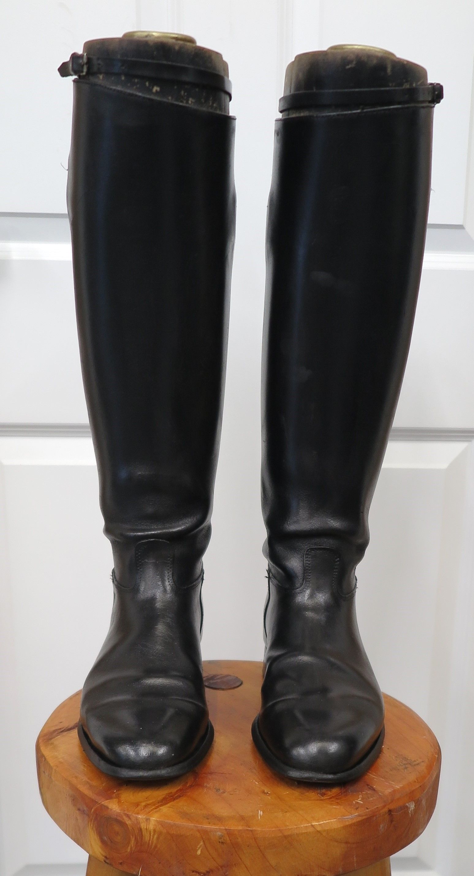 Size 8, Davies, Black Leather Boots