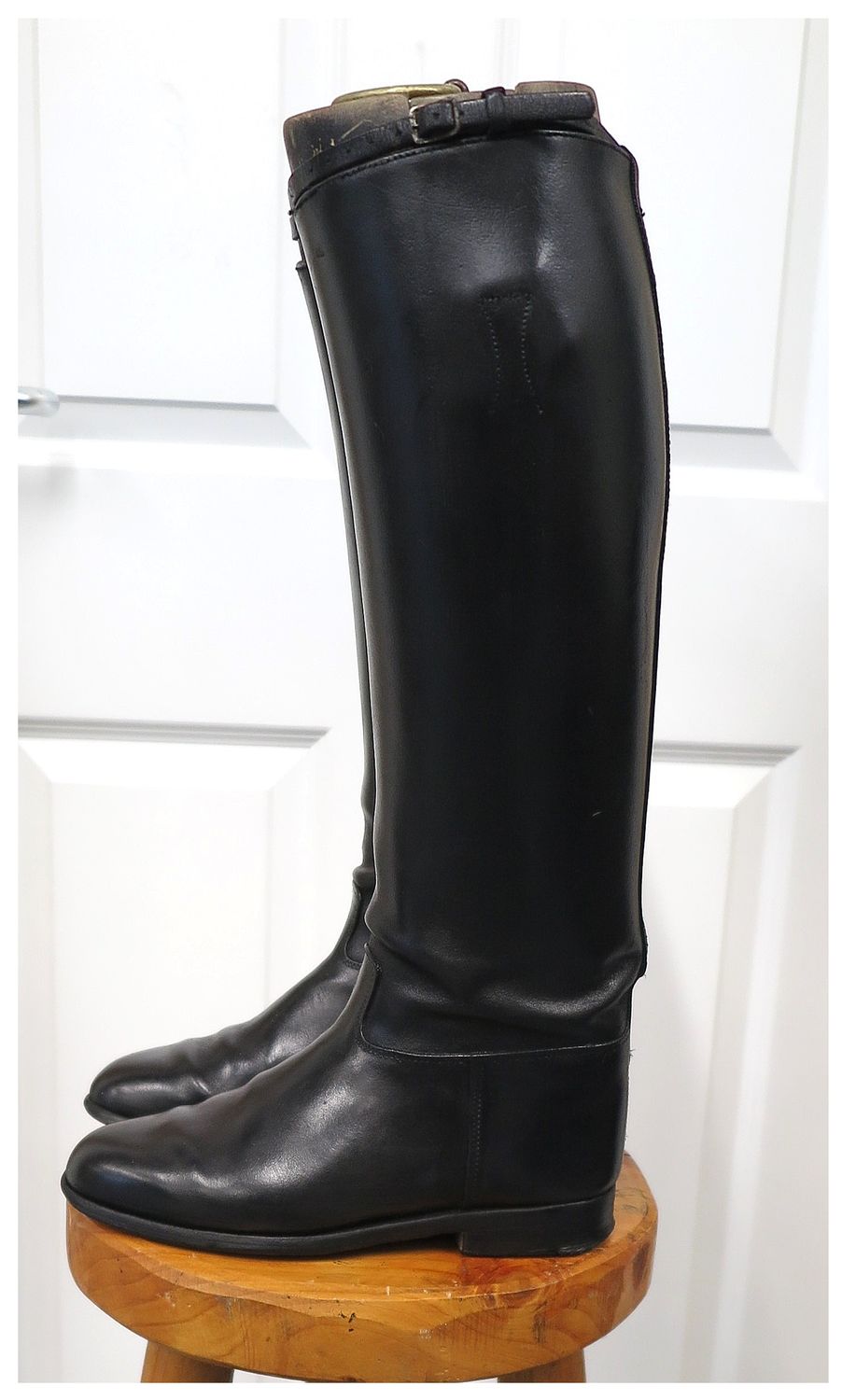 Size 8, Davies, Black Leather Boots