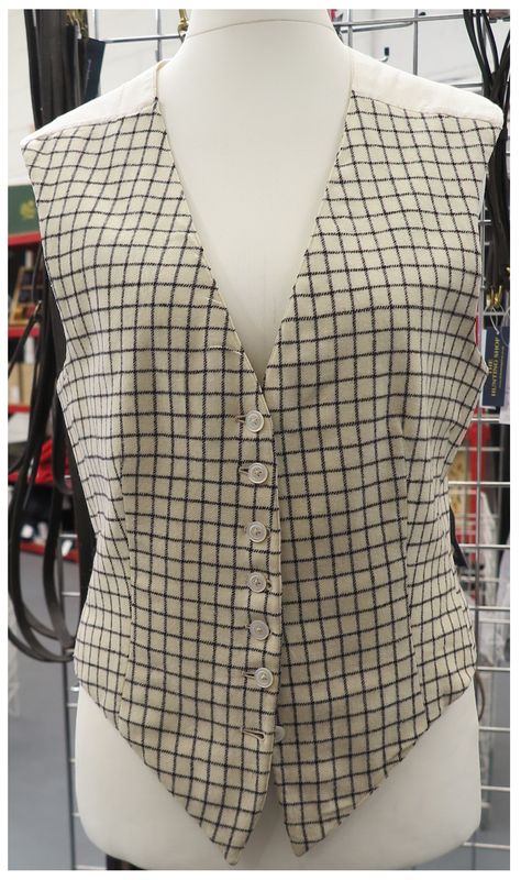 Ladies 38" Tattersall Waistcoat