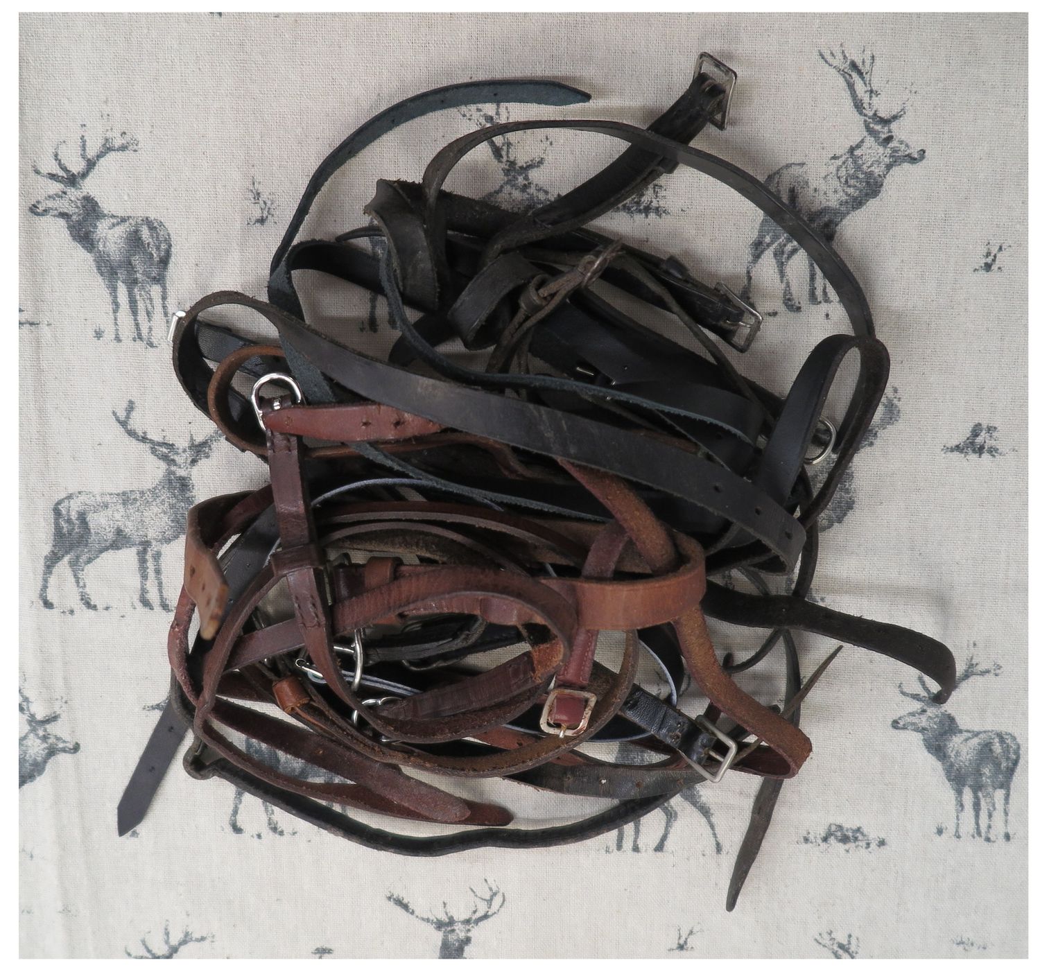 Bundle of Used Leather Straps