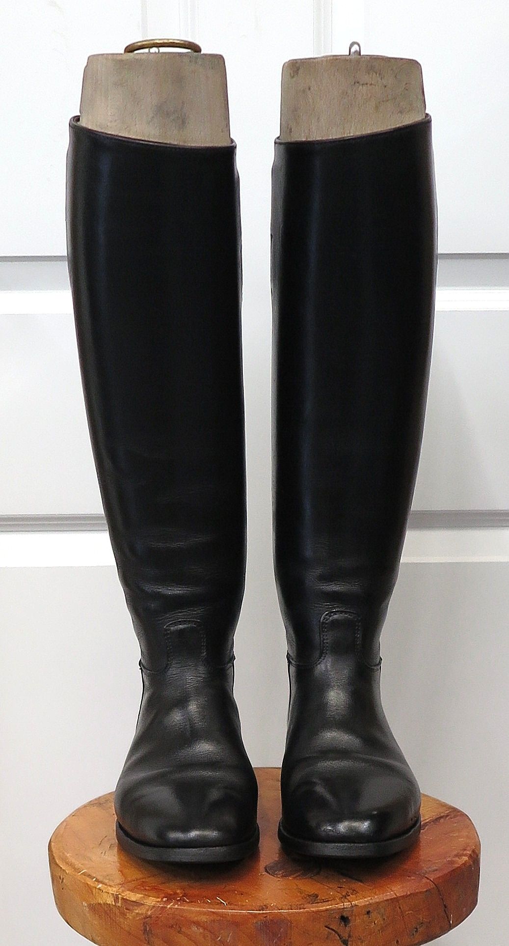 Size 8, Davies, Black Leather Boots