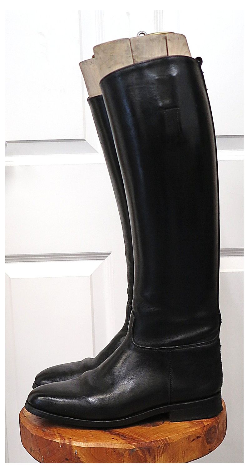 Size 8, Davies, Black Leather Boots