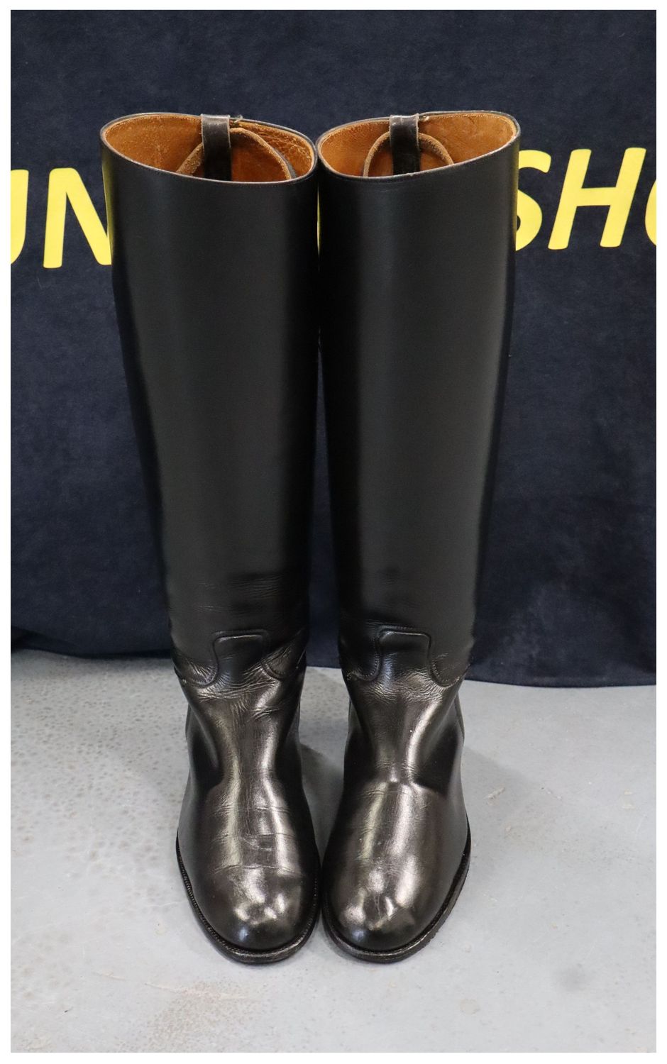 Size 6, Black Leather Boots
