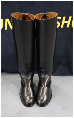 Size 6, Black Leather Boots
