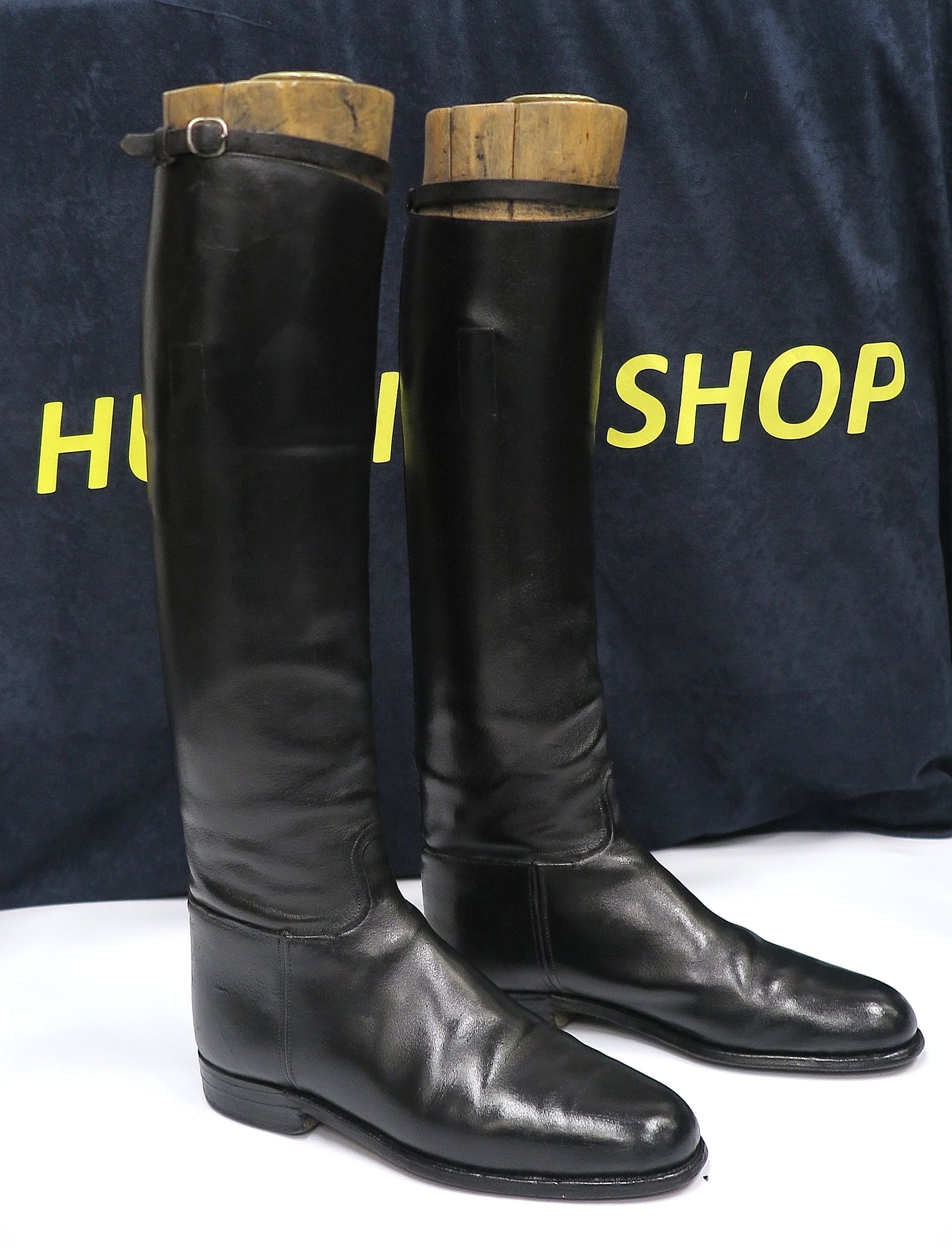 Size 7.5, Black Leather Boots
