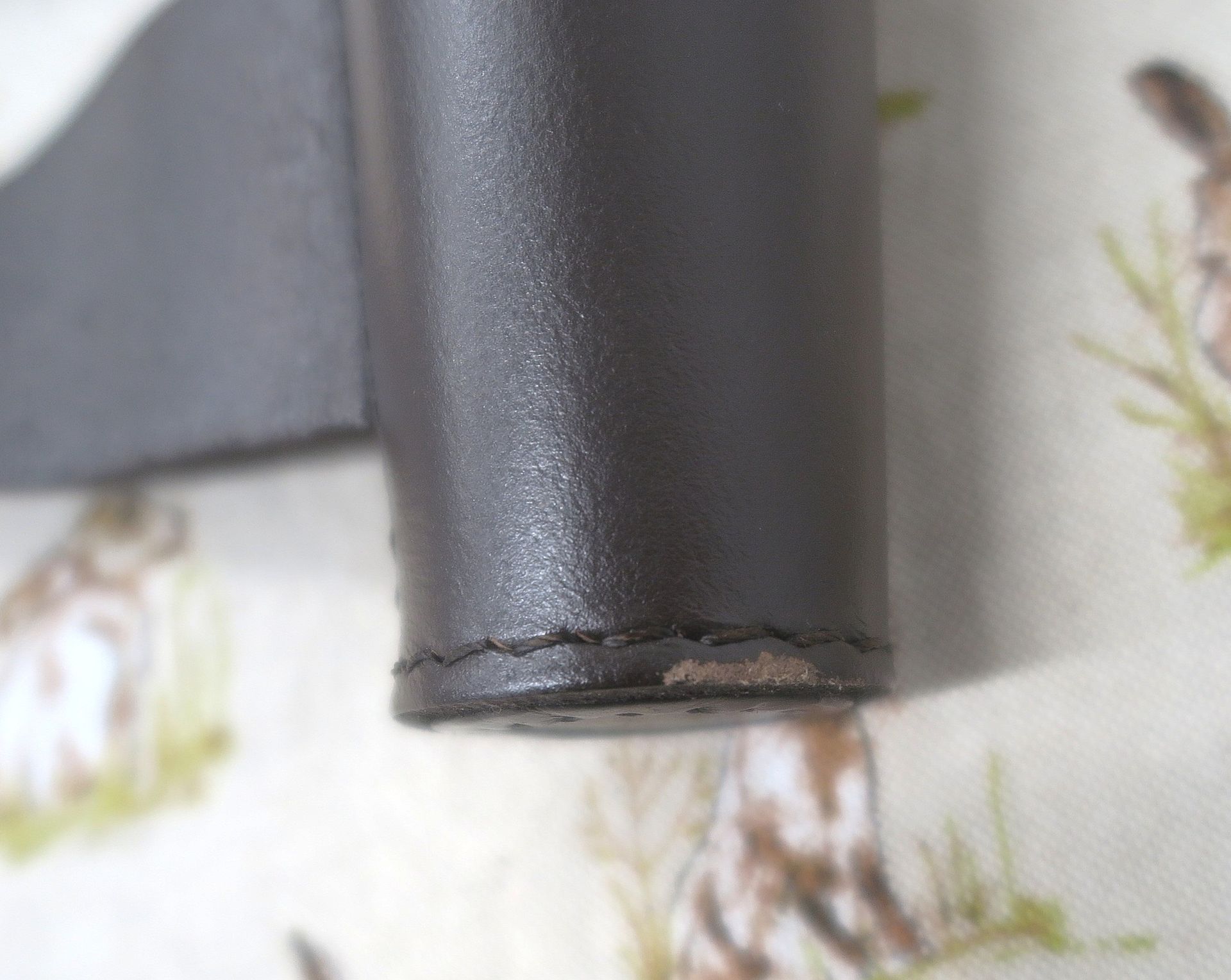 *Seconds* Brown Leather Saddle Flask Case