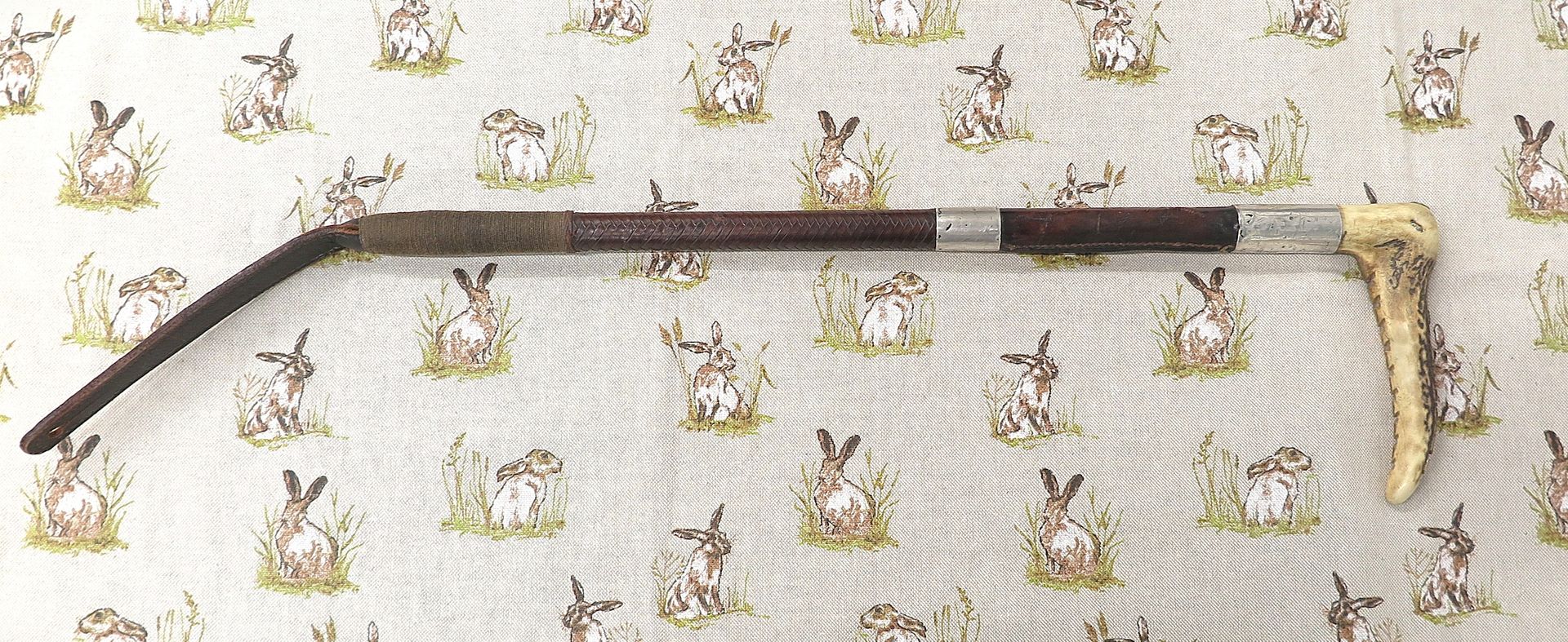 Gents Swaine, Leather Hunting Whip c.1976