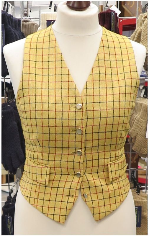 Ladies 38 Ladies 38", Mears Tattersall Waistcoat