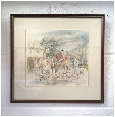 Framed Hunting Print Framed Hunting Print