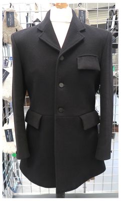 Gents 40" Mears Cottesmore, Black Hunt Coat