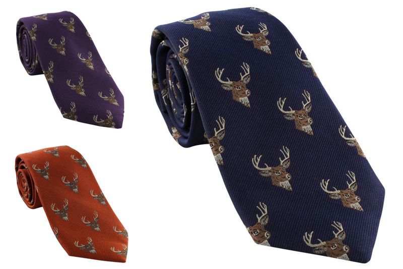 Woven Silk, Purple Stag Tie * seconds* Woven Silk, Purple Stag Tie * seconds*