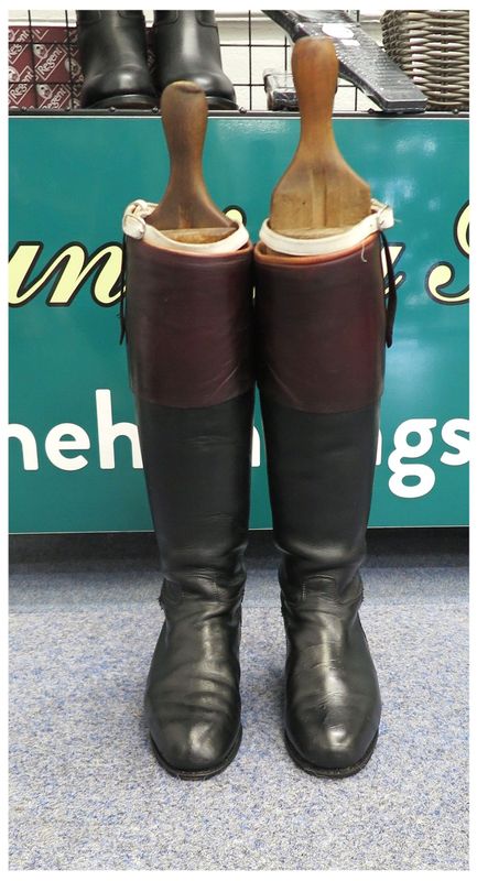 Size 7 Regent, Black Topped Leather Boots