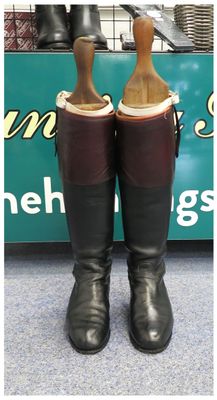 Size 7 Regent, Black Topped Leather Boots Size 7 Regent, Black Topped Leather Boots