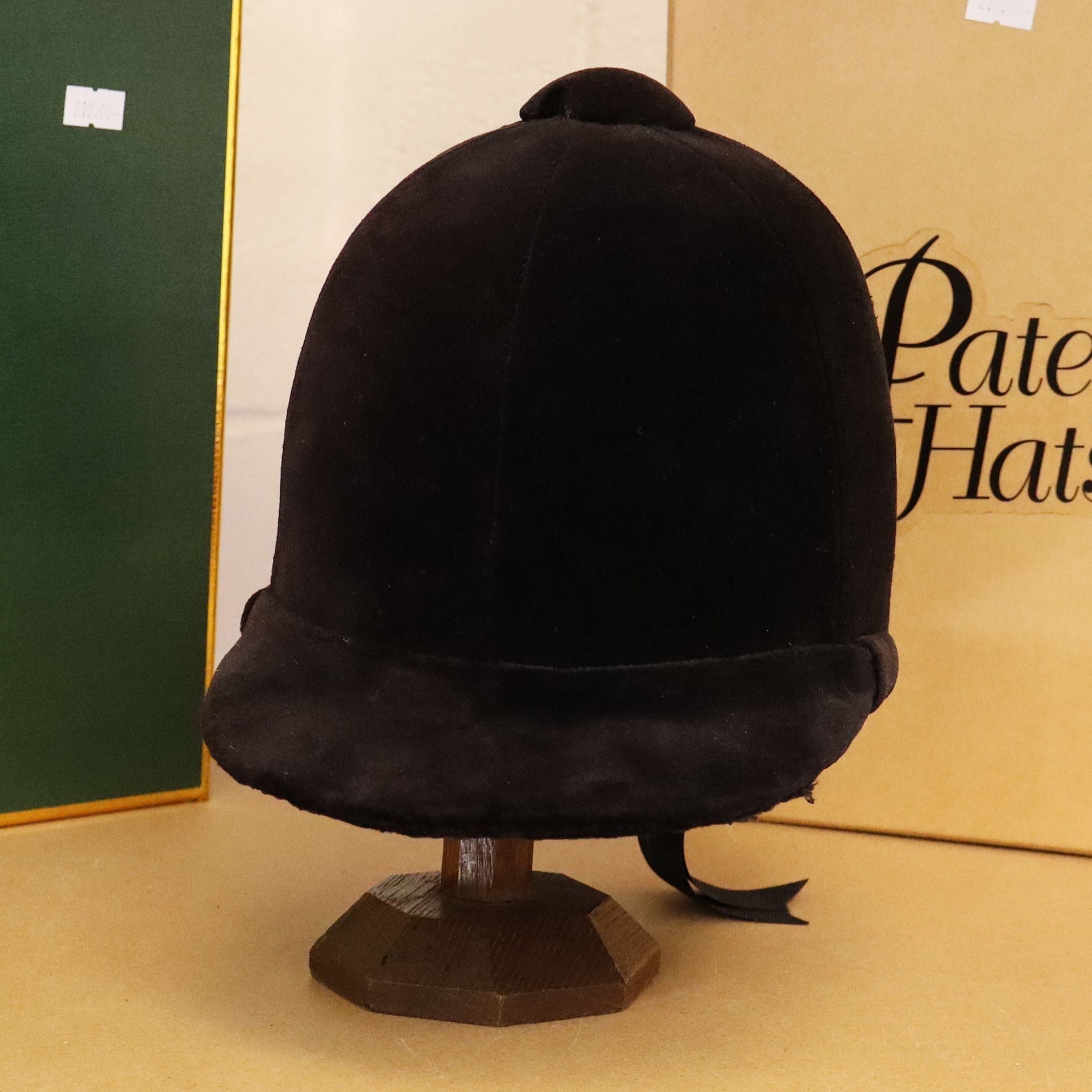 55 cm Patey, Black Hunt Cap