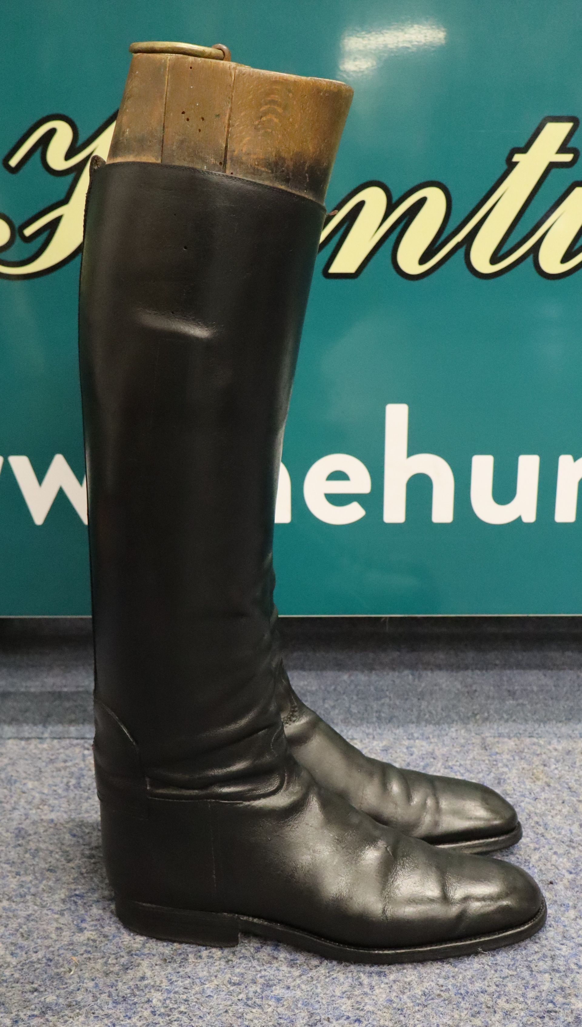 Size 7 Maxwell, Black Leather Boots