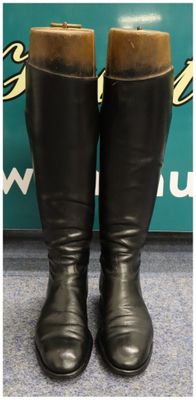 Size 7 Maxwell, Black Leather Boots