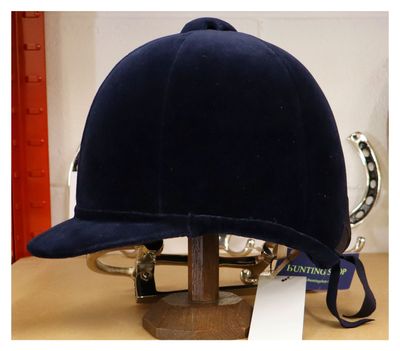 55 cm Patey, Navy Hunt Cap 55 cm Patey, Navy Hunt Cap
