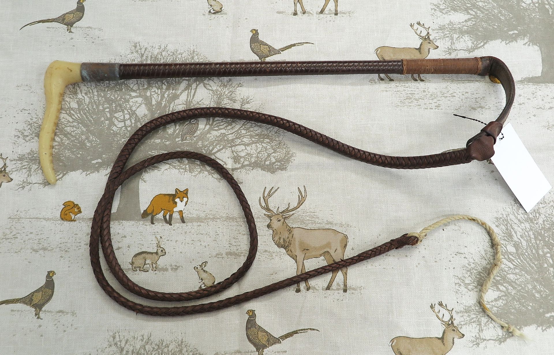 Ladies Swaine, Leather Hunting Whip