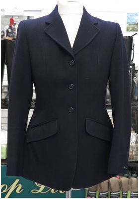 Ladies 34", Vintage Moss Bros Navy Hunt Coat