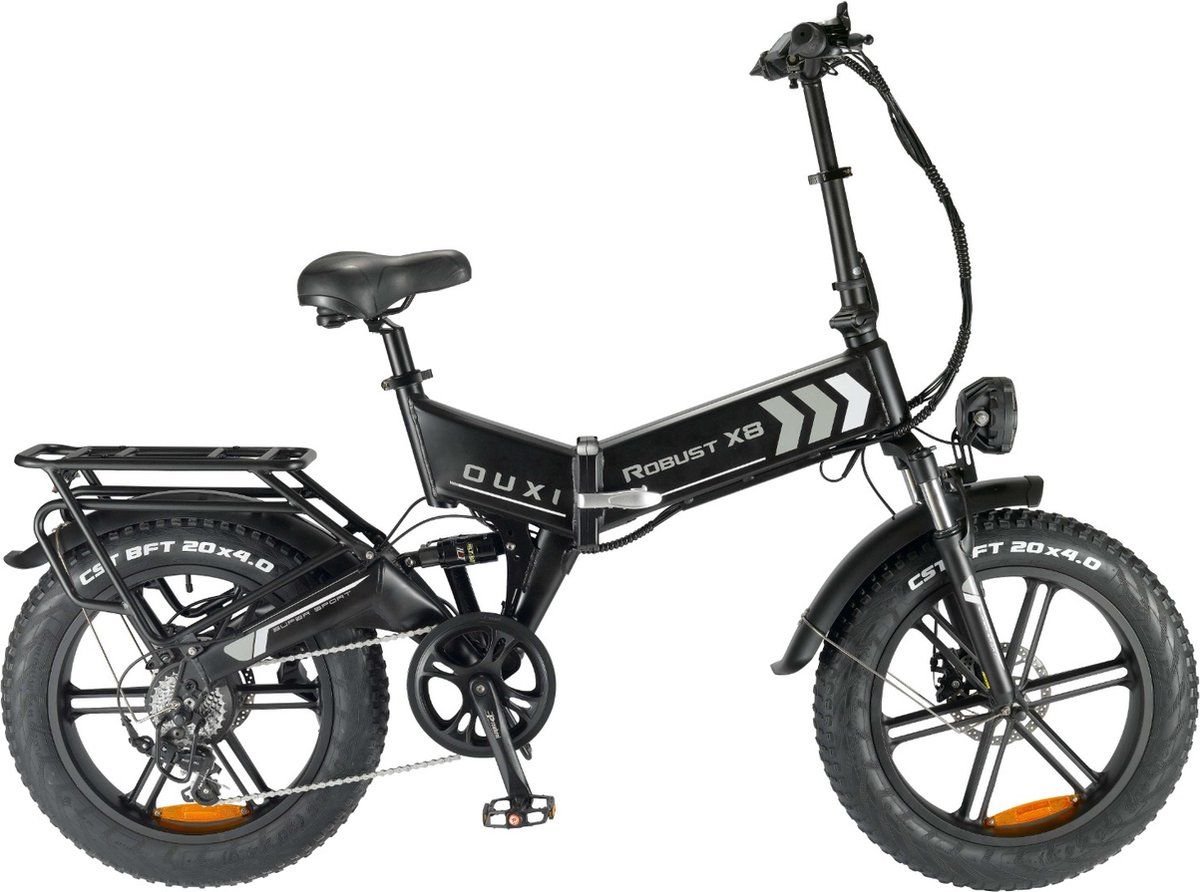 E-BIKE X8 FAT TIRE 48V 15Ah, Colore: Grigia