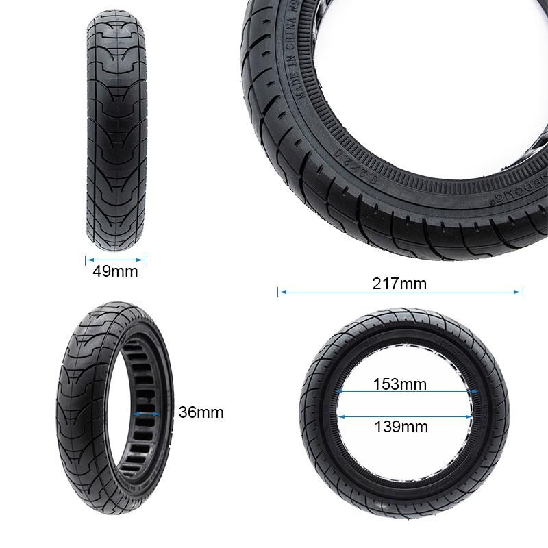 Ruota piena ultraleggera 9.2x2 - linea nera [Ewheel]