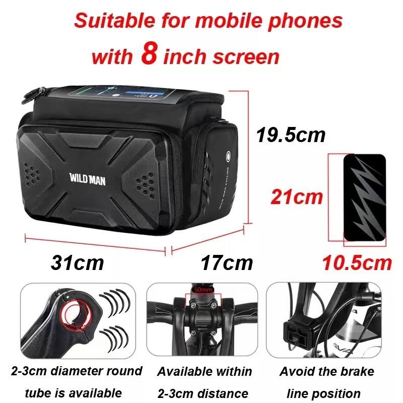 Borsa impermeabile da 4L con supporto [Wild Man]