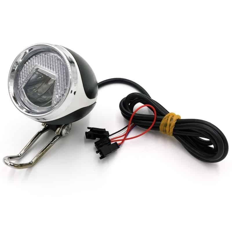 Faro LED con clacson nero 12-72V con connettore SM