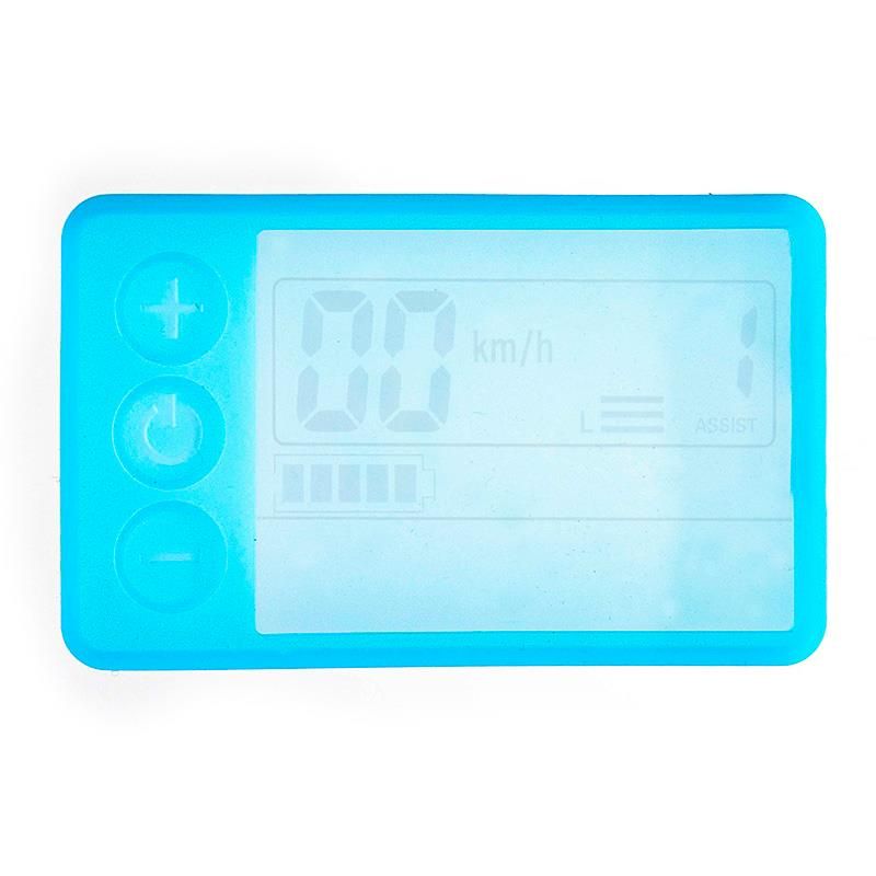 Protettore in silicone impermeabile blu per display S866