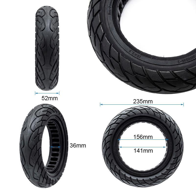 Ruota piena ultraleggera 10x2.125 - linea nera [Ewheel]