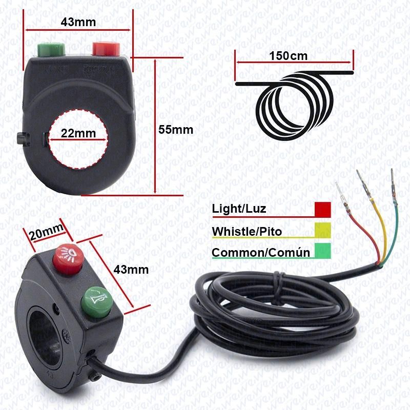 Tastiera per luci/clacson 2F