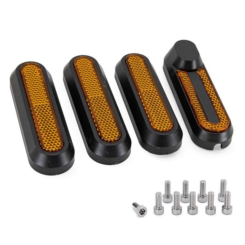 Retro nero - Catadiottro con Catadiottro giallo per Xiaomi