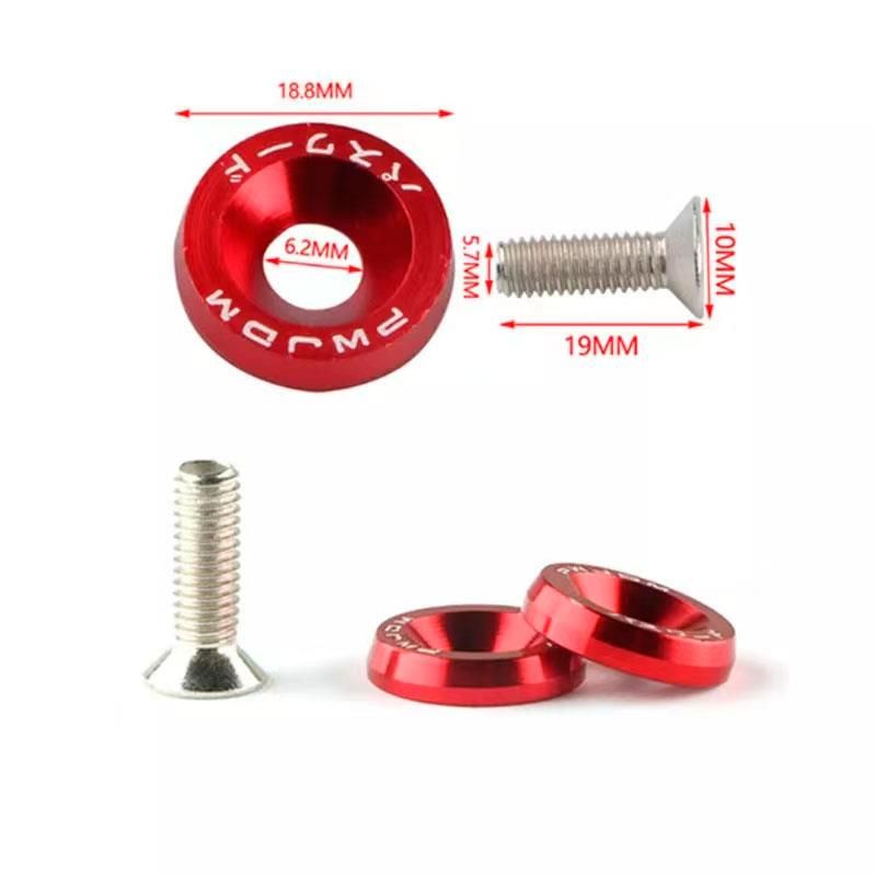 Rondella JDM viola con viti M6X16 - 10unità