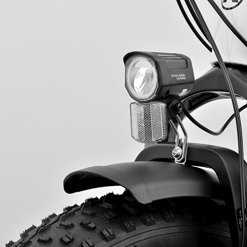 Fatbike E-Bike pieghevole crema Lithor