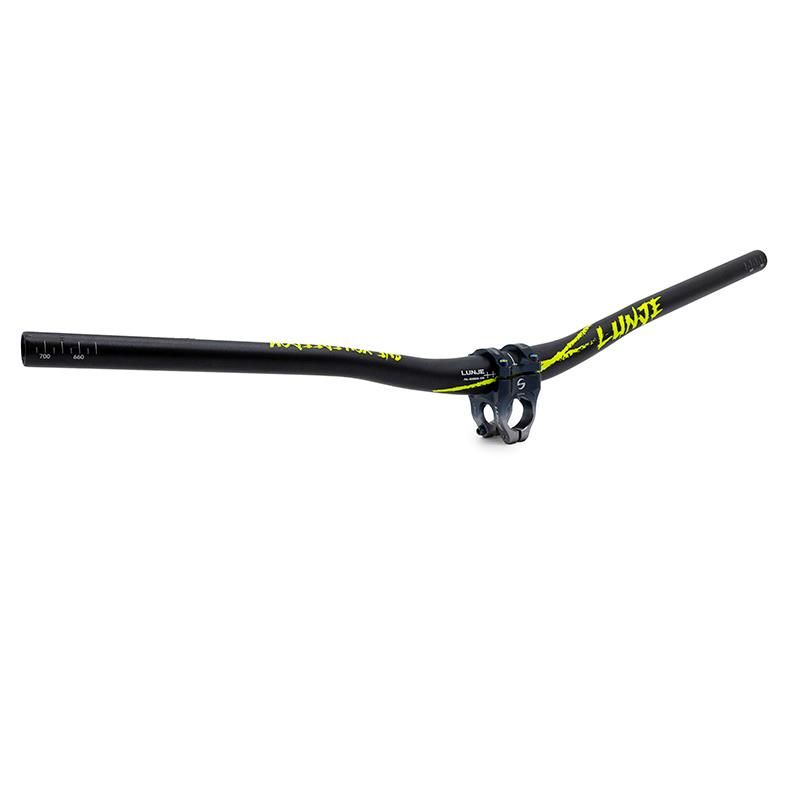 Manubrio da 720mm con elevazione 25mm blu-nero