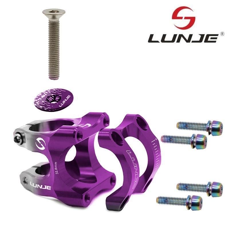 Attacco manubrio per diametro 31,8mm EWPM-003 viola-grigio