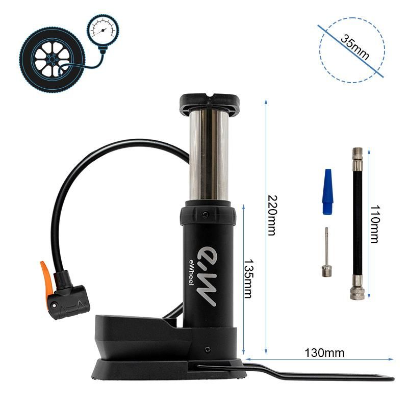 CMM620 - Gonfiatore a pedale con manometro - Ewheel