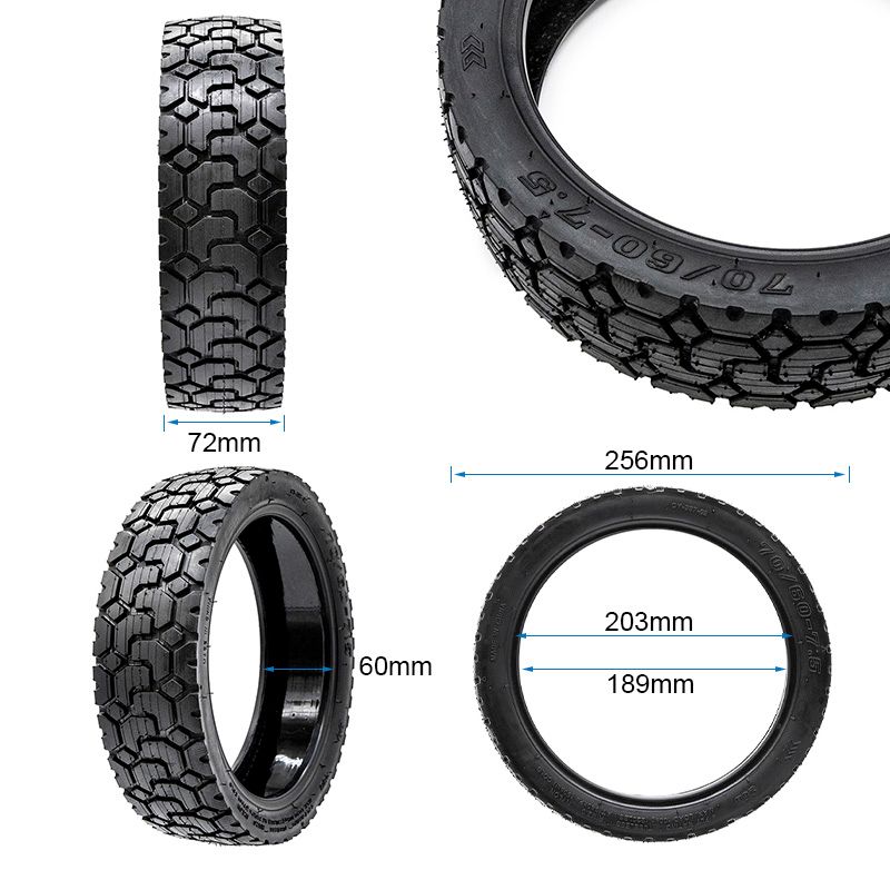 Pneumatico tubeless 70/60-7,5 EWHEEL RHINOTRACK Con gel anti-foratura