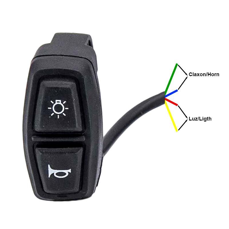 BSI221 Pulsanti per manubrio con luci e clacson