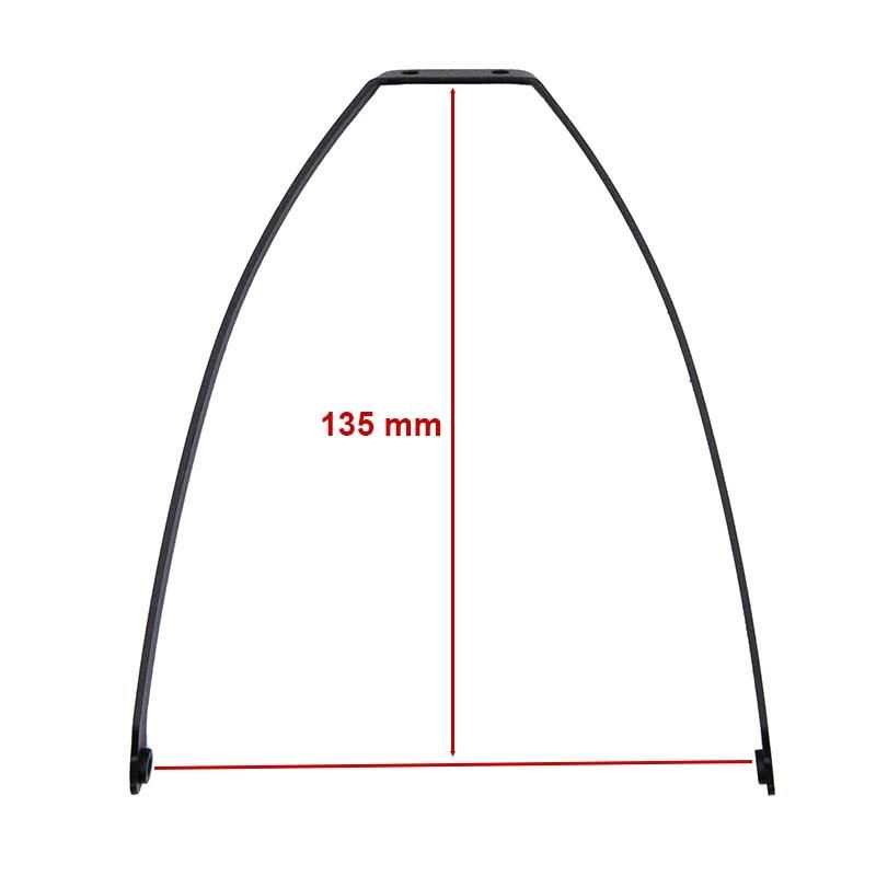 Supporto parafango in metallo nero per MI4 Pro