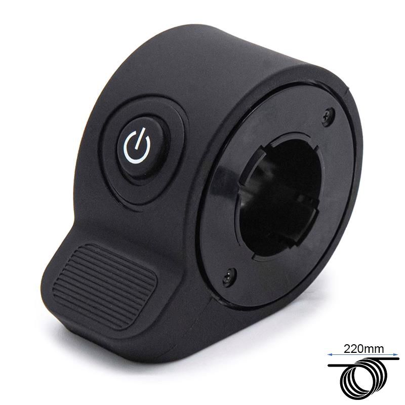 Acceleratore con pulsante di accensione nero - Nero