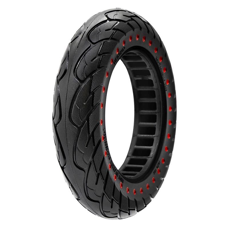 Ruota piena ultraleggera 10x2,125-6,1/B34 - Punti blu [Nedong] - Negro/rojo