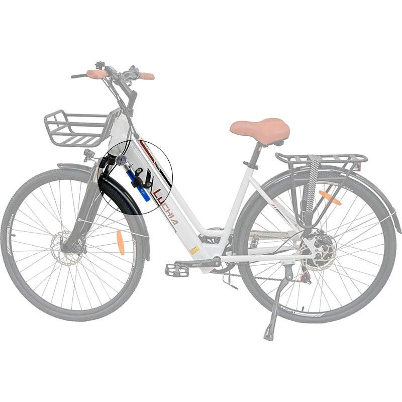 Gonfiatore manuale con manometro EWAP-006 blu - Rosso