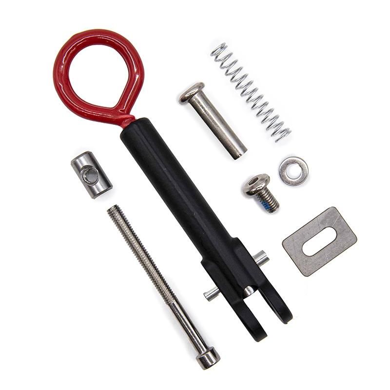 Leva pieghevole con anello per Ecoxtrem - Negro/rojo