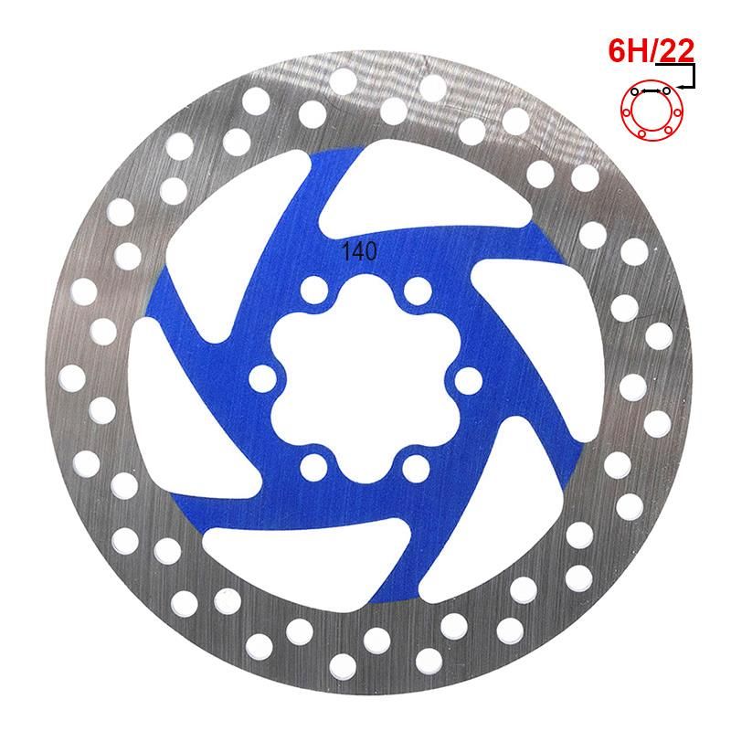 Disco freno 140mm 6H blu - Blu